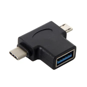 Chenyang 10pcs/lot USB 3.1 Type-C & Micro USB Combo to USB 2.0 A Female OTG Data Host Connector Adapter
Chenyang 10pcs/lot USB 3.1 Type-C & Micro USB Combo to USB 2.0 A Female OTG Data Host Connector Adapter