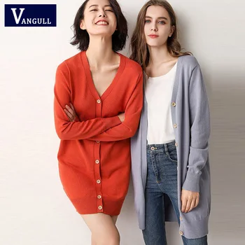 VANGULL Autumn Spring Women Sweater Cardigans 2019 New Lady Casual Warm Long Design Female Wool Knitted Coat Cardigan Sweater
VANGULL Autumn Spring Women Sweater Cardigans 2019 New Lady Casual Warm Long Design Female Wool Knitted Coat Cardigan Sweater