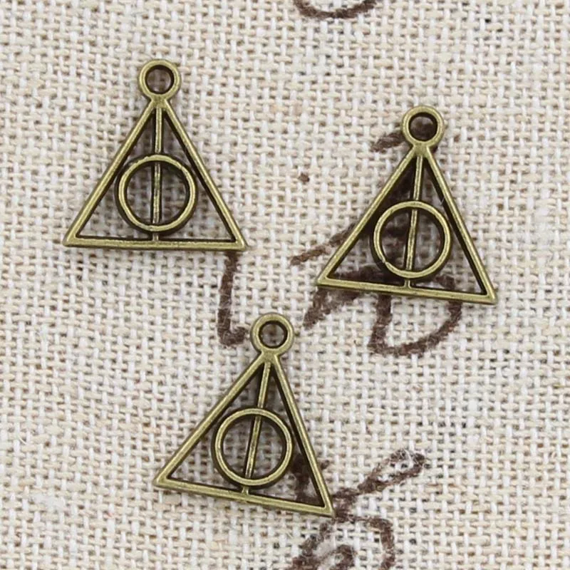 20pcs Charms Deathly Hallows 13x12mm Antique Making pendant fit,Vintage Tibetan Bronze,DIY bracelet necklace
20pcs Charms Deathly Hallows 13x12mm Antique Making pendant fit,Vintage Tibetan Bronze,DIY bracelet necklace
