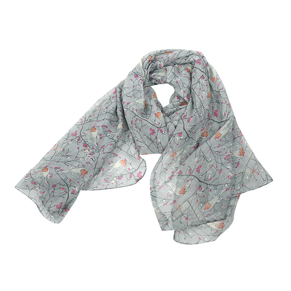 Newest Fashion Women Shawls Women Ladies Long Cute Winter Christmas Robin Bird Patten Print Scarf Wrap womens Neckerchief
Newest Fashion Women Shawls Women Ladies Long Cute Winter Christmas Robin Bird Patten Print Scarf Wrap womens Neckerchief