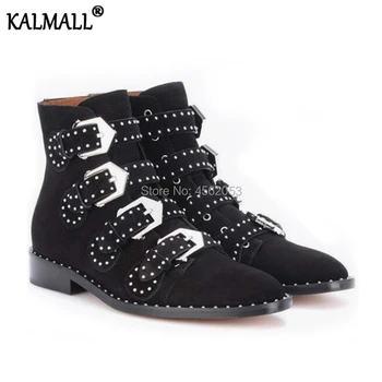 KALMALL Celebrity Fashion Botas Mujer Rivet Studded Motorcycle Booties Autumn Female Shoes Low-heeled Buckle Straps Ankle Boots
KALMALL Celebrity Fashion Botas Mujer Rivet Studded Motorcycle Booties Autumn Female Shoes Low-heeled Buckle Straps Ankle Boots