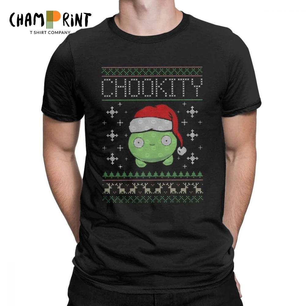 Mooncake Ugly Christmas T Shirt for Men Final Space Xmas Mooncake Chookity Plus Size Clothes Funny T-Shirt O Neck Cotton Tees
Mooncake Ugly Christmas T Shirt for Men Final Space Xmas Mooncake Chookity Plus Size Clothes Funny T-Shirt O Neck Cotton Tees