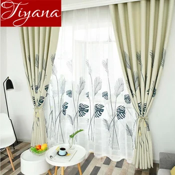 Rustic Curtain Sheer Fabric for Living Room Embroidery Leaves Pattern Window Bedroom Rideau Shade Cloth Drape Blinds X562#30
Rustic Curtain Sheer Fabric for Living Room Embroidery Leaves Pattern Window Bedroom Rideau Shade Cloth Drape Blinds X562#30