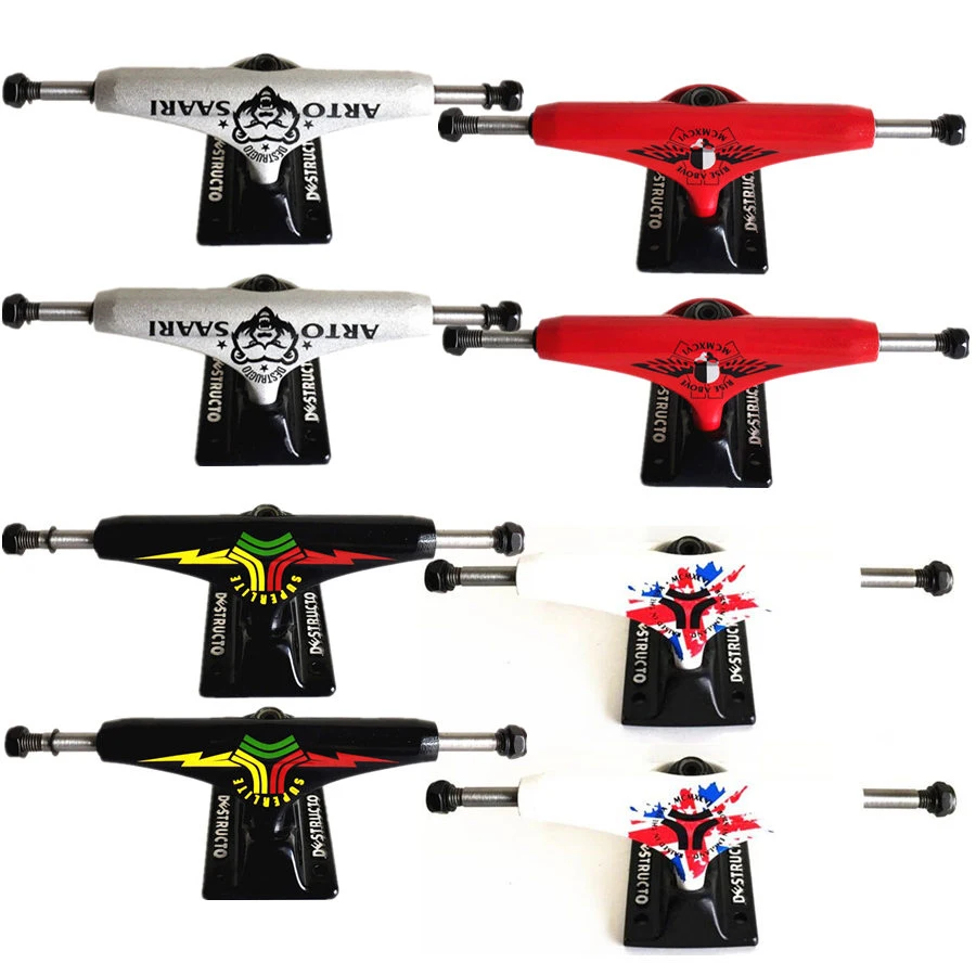 Original Quality DESTRUCTO Skateboard Trucks 5.25 inch Aluminum bracket for Pro Skateboard deck and street skate
Original Quality DESTRUCTO Skateboard Trucks 5.25 inch Aluminum bracket for Pro Skateboard deck and street skate