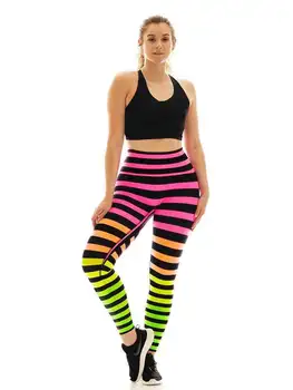 Women Ladies Casual Rainbow Striped High Waist Fitness Leggings Skinny Stretch Ankle-Length
Women Ladies Casual Rainbow Striped High Waist Fitness Leggings Skinny Stretch Ankle-Length