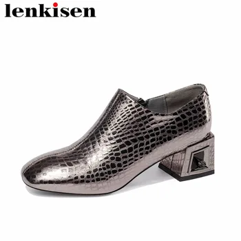 Lenkisen solid zipper fretwork heels genuine leather square toe high street fashion mature dress women confortable pumps L08
Lenkisen solid zipper fretwork heels genuine leather square toe high street fashion mature dress women confortable pumps L08