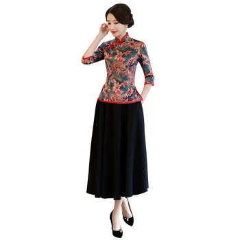 New Summer Womens Blouse Skirt Sets Traditional Chinese 2pc Shirt Mandarin Collar Cheongsam Button Dress Size S-XXXL 9964
New Summer Womens Blouse Skirt Sets Traditional Chinese 2pc Shirt Mandarin Collar Cheongsam Button Dress Size S-XXXL 9964