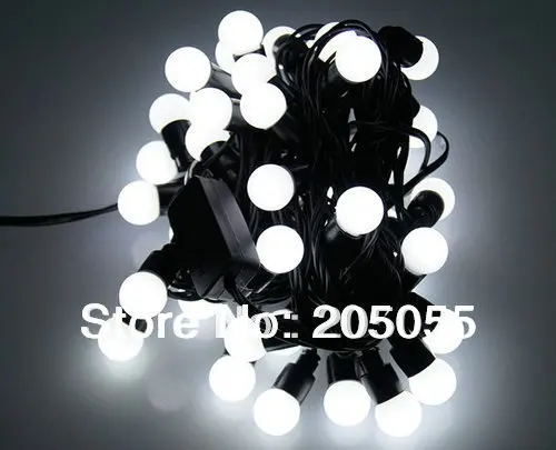 6M 40 LED Ball String Fairy Light Christmas Wedding Holiday Xmas party 220V EU with tail plug linkable Static no flash- WHITE
6M 40 LED Ball String Fairy Light Christmas Wedding Holiday Xmas party 220V EU with tail plug linkable Static no flash- WHITE