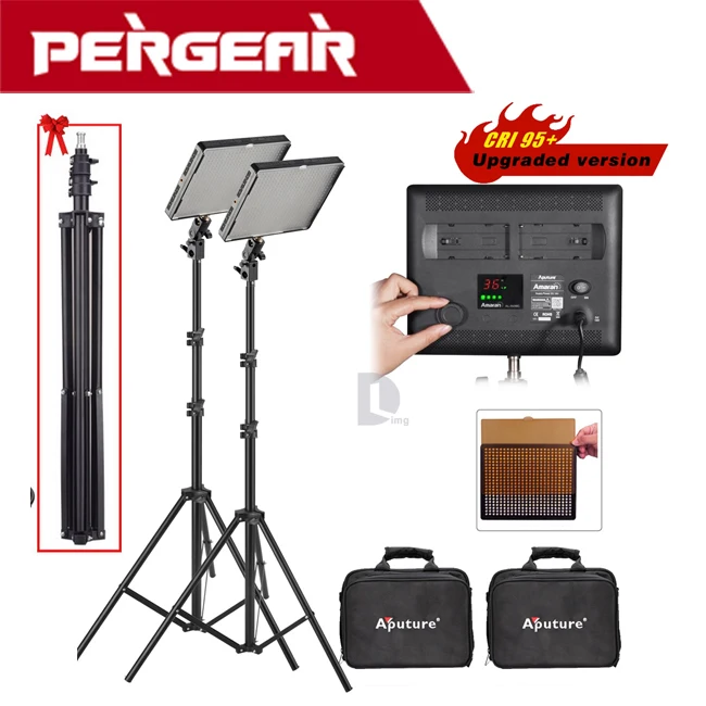 Aputure Amaran AL-528W High CRI 95+ 528pcs LED Video Studio Light Panel +2M (6.5ft) Light Stand as Gift 
Aputure Amaran AL-528W High CRI 95+ 528pcs LED Video Studio Light Panel +2M (6.5ft) Light Stand as Gift