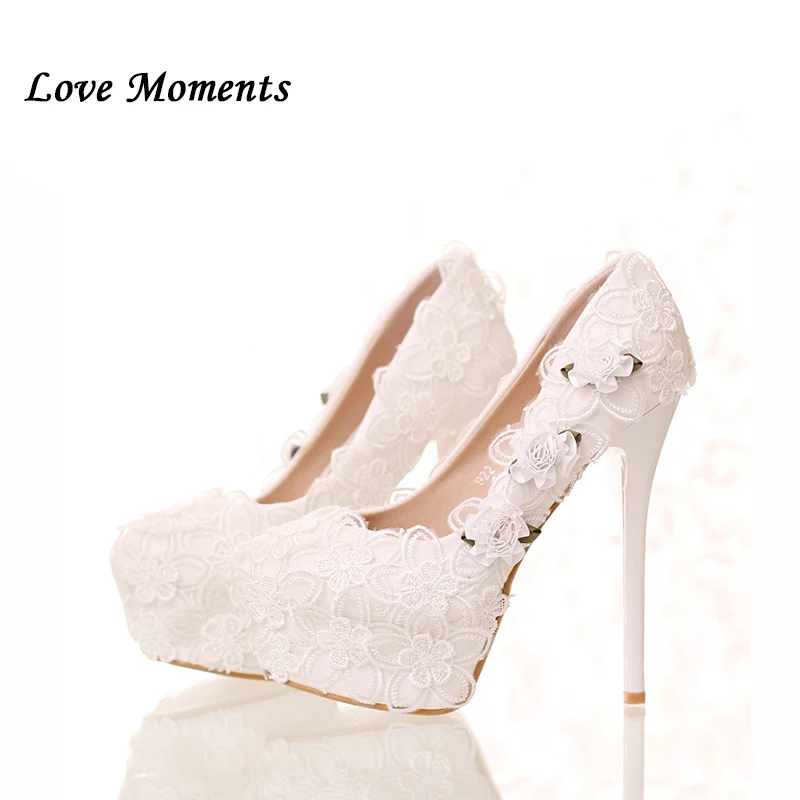 New arrival white flowers lace bridal shoes high heel round toe fashion women's wedding shoes PUMPS Love Moments
New arrival white flowers lace bridal shoes high heel round toe fashion women's wedding shoes PUMPS Love Moments
