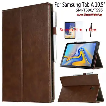 Premium Magnetic Smart PU Leather Case for Samsung Galaxy Tab A A2 T590 T595 10.5" Tablet Folio Funda Cover+Screen Film+Pen
Premium Magnetic Smart PU Leather Case for Samsung Galaxy Tab A A2 T590 T595 10.5" Tablet Folio Funda Cover+Screen Film+Pen