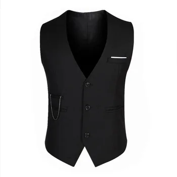2019 Man Solid color high quality zipper fashion Men's Vest Pure cotton leisure men Suit Slim Suit vest Full dress Vest
2019 Man Solid color high quality zipper fashion Men's Vest Pure cotton leisure men Suit Slim Suit vest Full dress Vest