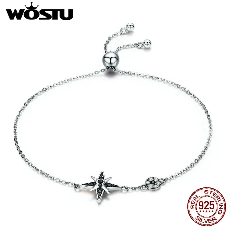 WOSTU New Trendy 925 Sterling Silver Star Light Link Chain Bracelet For Women Fashion Bangle S925 Silver Jewelry Gift DXB060
WOSTU New Trendy 925 Sterling Silver Star Light Link Chain Bracelet For Women Fashion Bangle S925 Silver Jewelry Gift DXB060