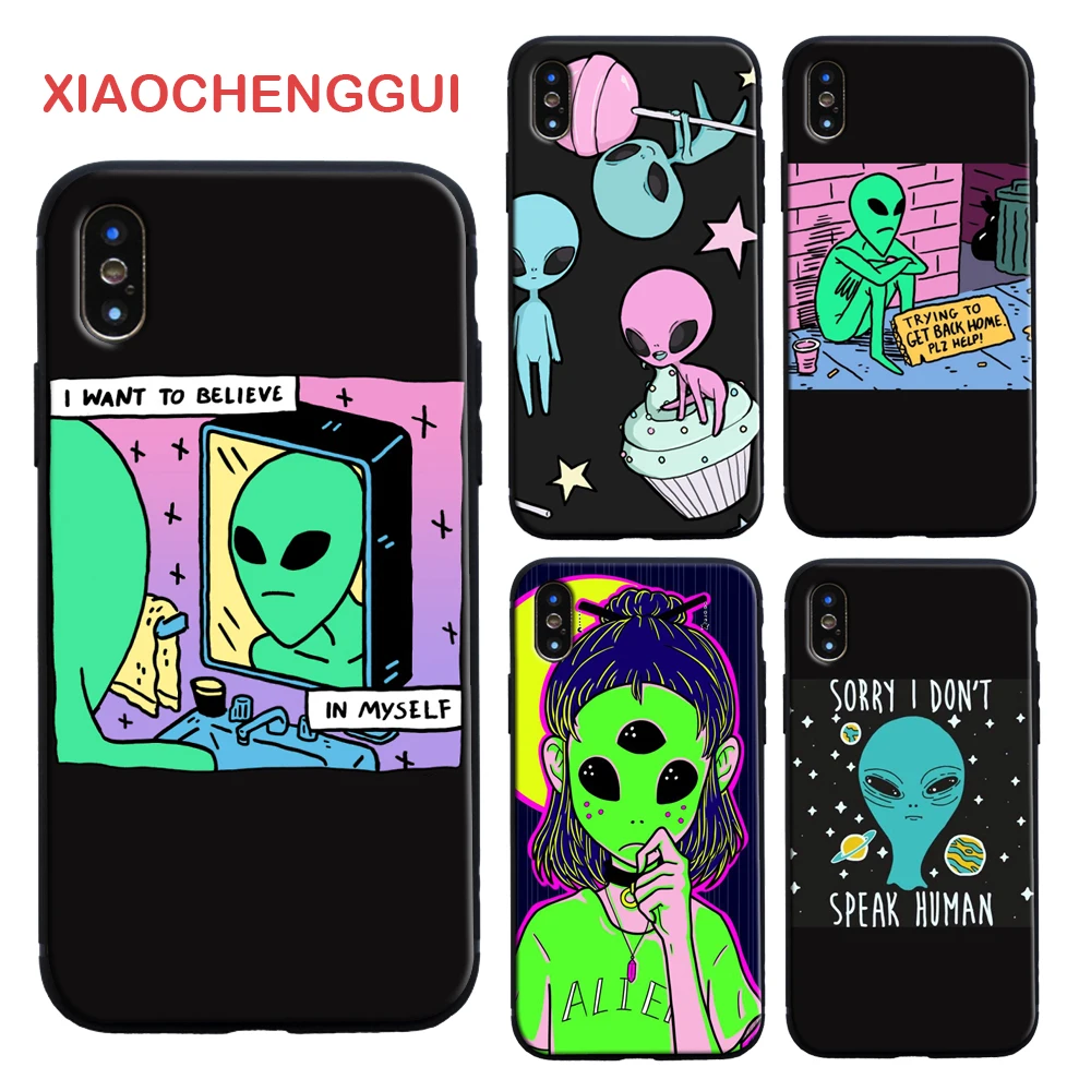 Aesthetics Cute Cartoon alien space Soft Silicone Phone Case Cover Shell For iPhone 5 6 6s 7 8 Plus X XR XS MAX 11 pro max case
Aesthetics Cute Cartoon alien space Soft Silicone Phone Case Cover Shell For iPhone 5 6 6s 7 8 Plus X XR XS MAX 11 pro max case