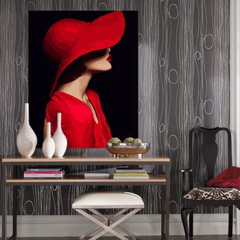paint by number art painting by numbers Hat woman wine glass cherry beautiful hand-painted figure painting art
paint by number art painting by numbers Hat woman wine glass cherry beautiful hand-painted figure painting art