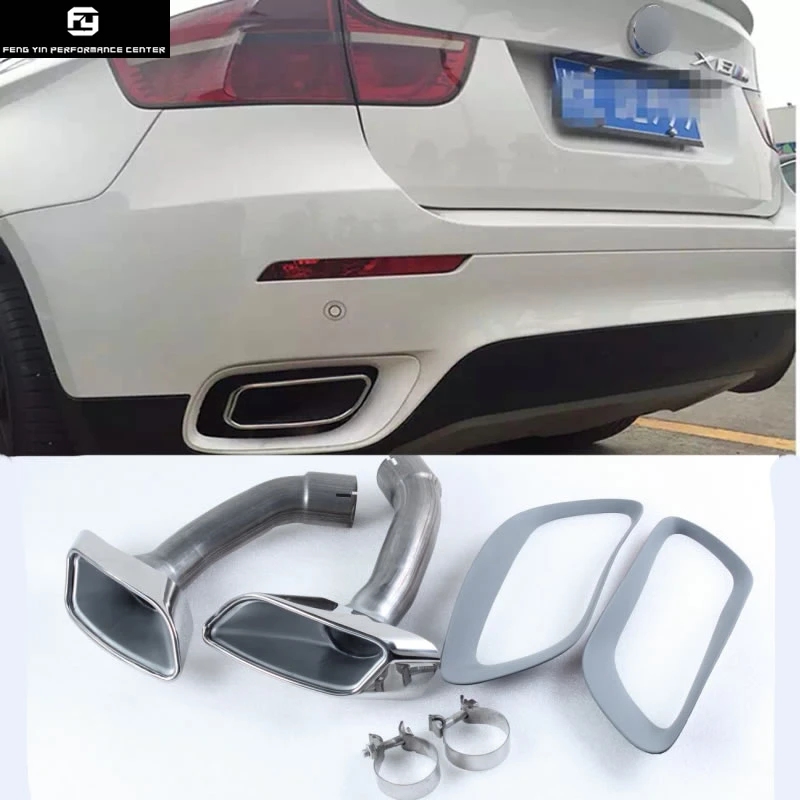 X6 E71 Stainless Steel Muffler Exhaust Pipes End Tips Exhaust tail throat For BMW X6 E71 car body kit 08-13
X6 E71 Stainless Steel Muffler Exhaust Pipes End Tips Exhaust tail throat For BMW X6 E71 car body kit 08-13