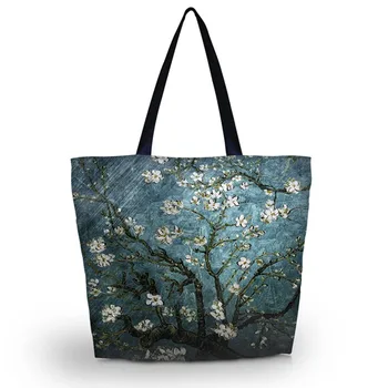 Women's Shopping Bag Lady's Foldable Handbag Shoulder Bags Soft Fashion Zipper Beach Totes School Tablet Bag Van Gogh Flower
Women's Shopping Bag Lady's Foldable Handbag Shoulder Bags Soft Fashion Zipper Beach Totes School Tablet Bag Van Gogh Flower