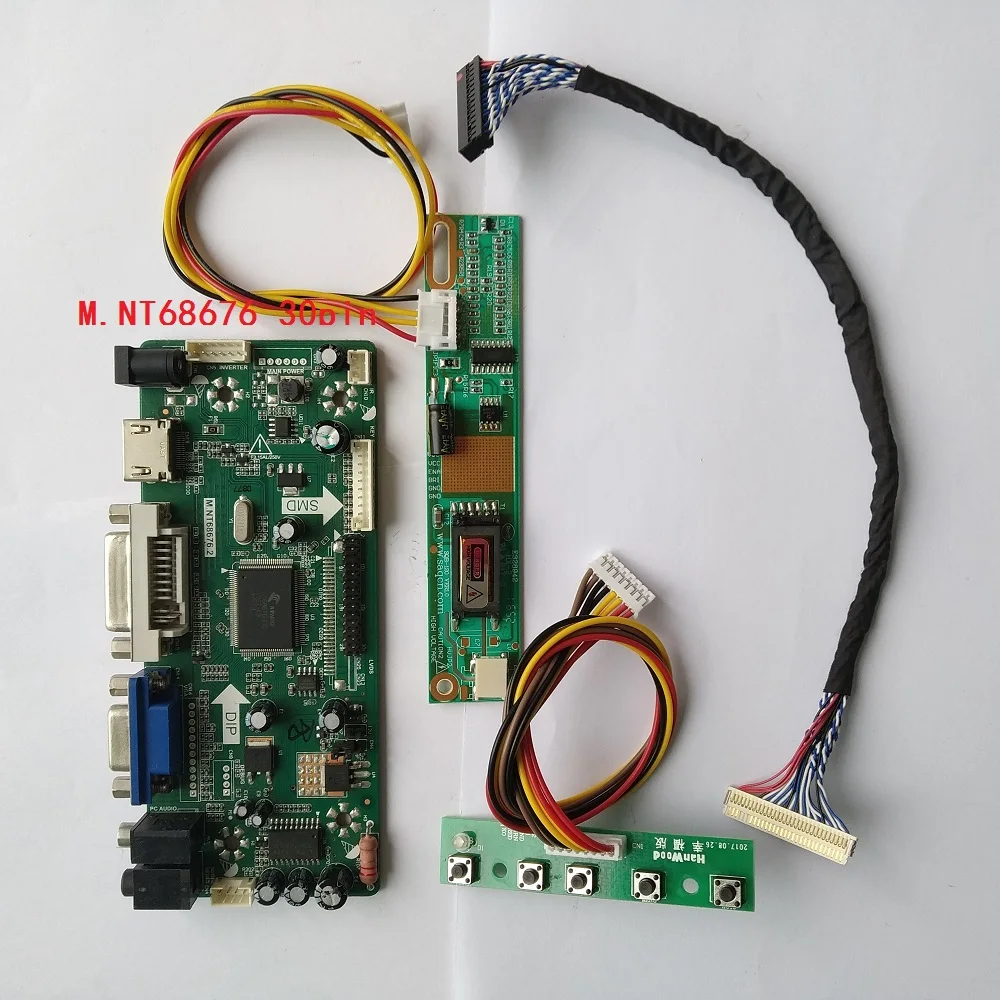 kit for LTN141W1-L09 14.1"DVI VGA HDMI Screen LED LCD display Panel 30pin LVDS M.NT68676 1280Ч800 Controller board
kit for LTN141W1-L09 14.1"DVI VGA HDMI Screen LED LCD display Panel 30pin LVDS M.NT68676 1280Ч800 Controller board