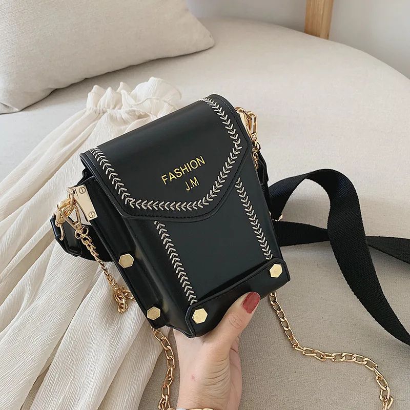 

Female Crossbody Bag Women 2019 Quality PU Leather Luxury Handbag Designer Sac A Main Ladies Wheat Thread Shoulder Messenger Bag