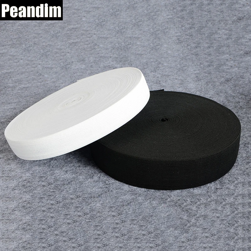 PEANDIM 2.0 cm Width 20meters Black White Garment Sewing Accessories Elastic Webbing Band Sewing Elastic
PEANDIM 2.0 cm Width 20meters Black White Garment Sewing Accessories Elastic Webbing Band Sewing Elastic
