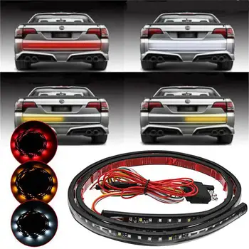 CLAITE 48 Inch DC9-24V Three Color 4-Function LED Strip Light Car Tailgate Pickup Turn Signal Reverse Brake Lamp Waterproof
CLAITE 48 Inch DC9-24V Three Color 4-Function LED Strip Light Car Tailgate Pickup Turn Signal Reverse Brake Lamp Waterproof