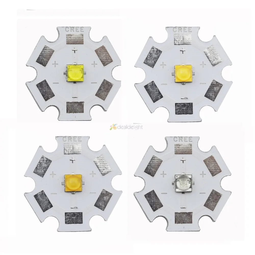 10x 5W Cree XTE High Power LED Emitter Bulb XT-E Cool White/Warm White/Neutral White/ Royal Blue on 8mm/12mm/14mm/16mm/20mm PCB
10x 5W Cree XTE High Power LED Emitter Bulb XT-E Cool White/Warm White/Neutral White/ Royal Blue on 8mm/12mm/14mm/16mm/20mm PCB