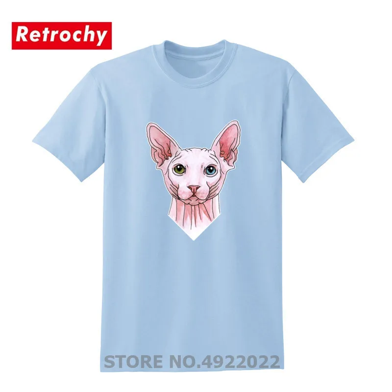 Cartoon Sphynx cat portrait t shirt Men summer 100% cotton fashion t-shirt Family new extra large cool tshirt Animal lovers tees
Cartoon Sphynx cat portrait t shirt Men summer 100% cotton fashion t-shirt Family new extra large cool tshirt Animal lovers tees