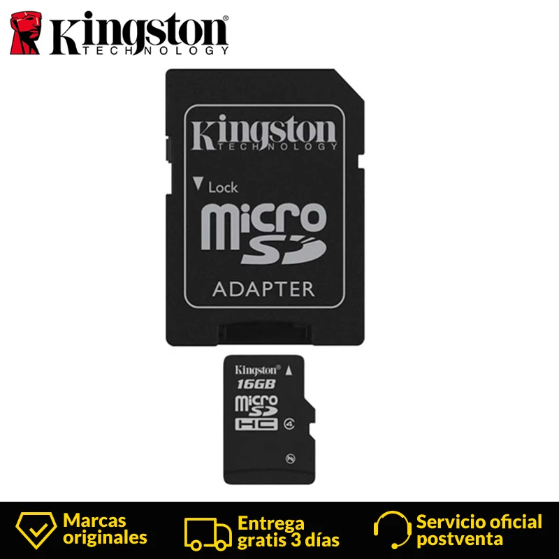 

Kingston Technology Canvas Select 16GB microSDHC Class 4 micro sd card with Adapter 16gb Memory Card 4MB/s data read speeds