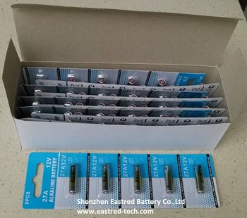 1000packs (5000pcs)12V 27A A27 L828 V27GA Alkaline battery, 5pcs per blister pack
1000packs (5000pcs)12V 27A A27 L828 V27GA Alkaline battery, 5pcs per blister pack