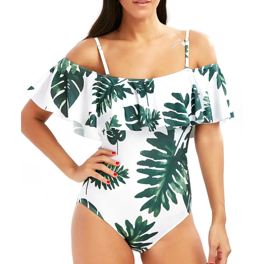 Woman Plus size Swimwear Swimsuit 2019 One Piece Floral Bathing Suit for Women Rufflle Big Leaf Beach Swimming Vintage Bather
Woman Plus size Swimwear Swimsuit 2019 One Piece Floral Bathing Suit for Women Rufflle Big Leaf Beach Swimming Vintage Bather