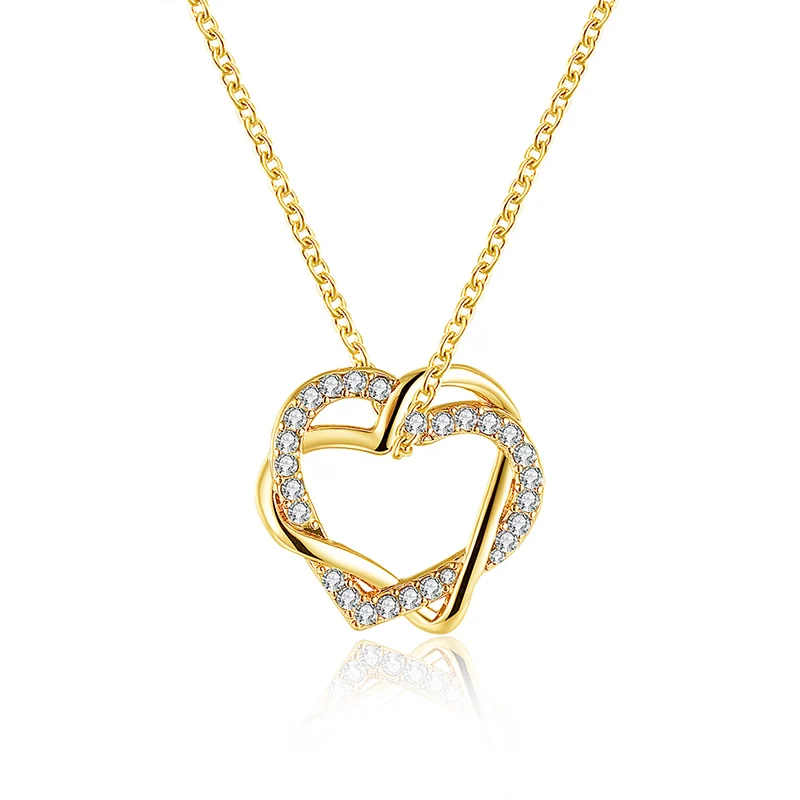 Fashion Dual Heart Pendant Necklaces Women Men Couple Jewelry Rose Gold Silver Chain Rhinestone Statement Necklace Lovers Gifts
Fashion Dual Heart Pendant Necklaces Women Men Couple Jewelry Rose Gold Silver Chain Rhinestone Statement Necklace Lovers Gifts