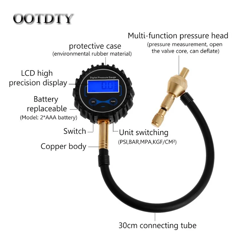 OOTDTY Digital Rapid Tyre Tire Air Deflator Pressure Gauge 4WD 4X4 Off-Road Vehicle Car Dorp Shipping
OOTDTY Digital Rapid Tyre Tire Air Deflator Pressure Gauge 4WD 4X4 Off-Road Vehicle Car Dorp Shipping