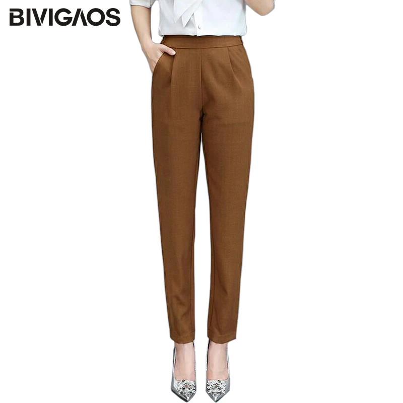 BIVIGAOS New Spring Autumn Harem Pants Fashion Thin Elastic Middle-Aged Women Suit Pants Female Loose Korean Casual Trousers
BIVIGAOS New Spring Autumn Harem Pants Fashion Thin Elastic Middle-Aged Women Suit Pants Female Loose Korean Casual Trousers
