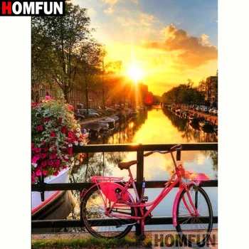 HOMFUN Full Square/Round Drill 5D DIY Diamond Painting "Bicycle sunset" 3D Diamond Embroidery Cross Stitch Home Decor A20008
HOMFUN Full Square/Round Drill 5D DIY Diamond Painting "Bicycle sunset" 3D Diamond Embroidery Cross Stitch Home Decor A20008