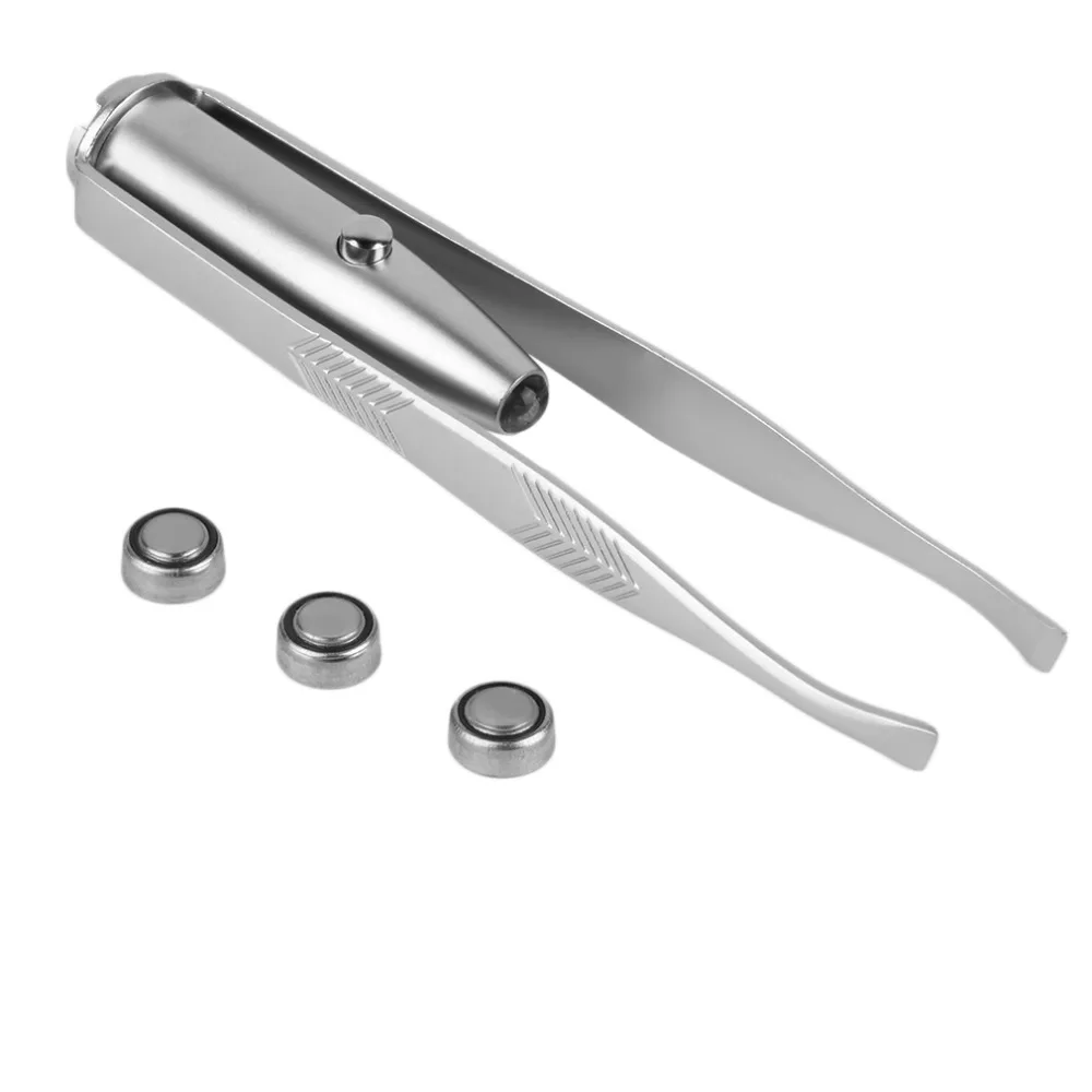 Stainless Steel LED Light Eyelash Eyebrow Removal Facial Hair Remover Eyebrow Tweezer Cosmetic Make up tools top quality
Stainless Steel LED Light Eyelash Eyebrow Removal Facial Hair Remover Eyebrow Tweezer Cosmetic Make up tools top quality