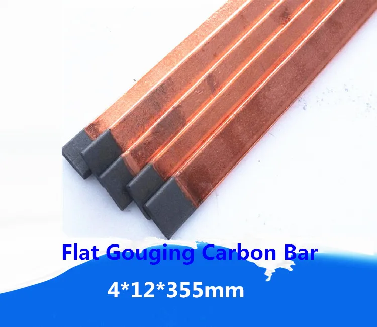4*12*355mm DC Copper Coated Flat Gouging Rods 10pcs /Arc Air copper coated Gouging Carbon welding rod
4*12*355mm DC Copper Coated Flat Gouging Rods 10pcs /Arc Air copper coated Gouging Carbon welding rod