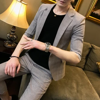 High Quality Suit Male Tide Two Piece Business Casual Suit Jacket Men's Slim Suit Set Wedding Dress Suit
High Quality Suit Male Tide Two Piece Business Casual Suit Jacket Men's Slim Suit Set Wedding Dress Suit