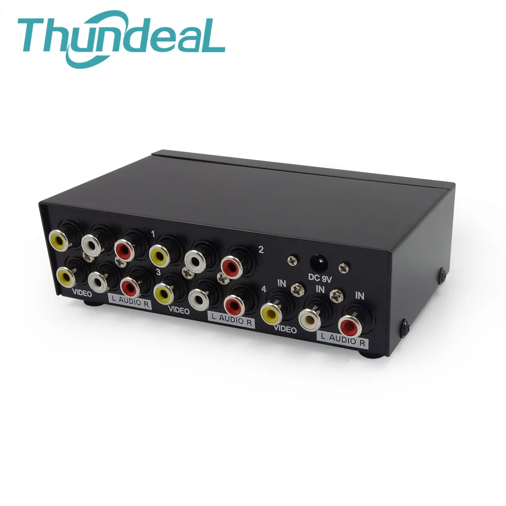AV Splitter DVD HDTV RCA Video Splitter Box 1 to 8 out 3 RCA Distributor 1 in 4 RCA Audio Video AV Adapter not Switcher Switch
AV Splitter DVD HDTV RCA Video Splitter Box 1 to 8 out 3 RCA Distributor 1 in 4 RCA Audio Video AV Adapter not Switcher Switch