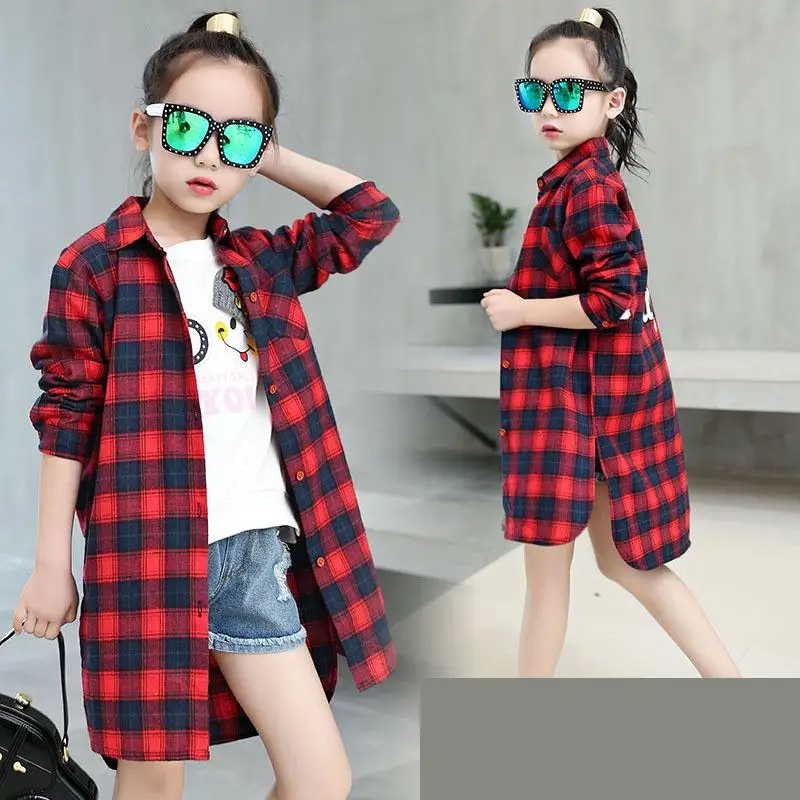 2018 Baby Girls Kids Autumn Plaid Shirts Blouses Tops Outwear Back To School Outfits Blouses Children Clothing School Uniform 12
2018 Baby Girls Kids Autumn Plaid Shirts Blouses Tops Outwear Back To School Outfits Blouses Children Clothing School Uniform 12
