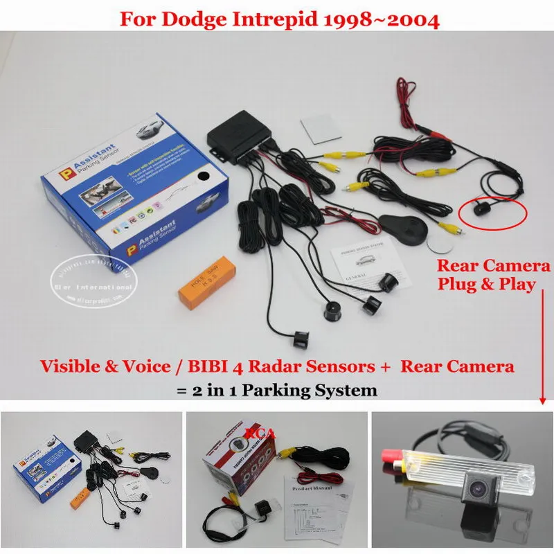 For Dodge Intrepid 1998~2004 - Car Parking Sensors + Rear View Camera = 2 in 1 Visible & Vioce / BIBI Alarm Parking System
For Dodge Intrepid 1998~2004 - Car Parking Sensors + Rear View Camera = 2 in 1 Visible & Vioce / BIBI Alarm Parking System