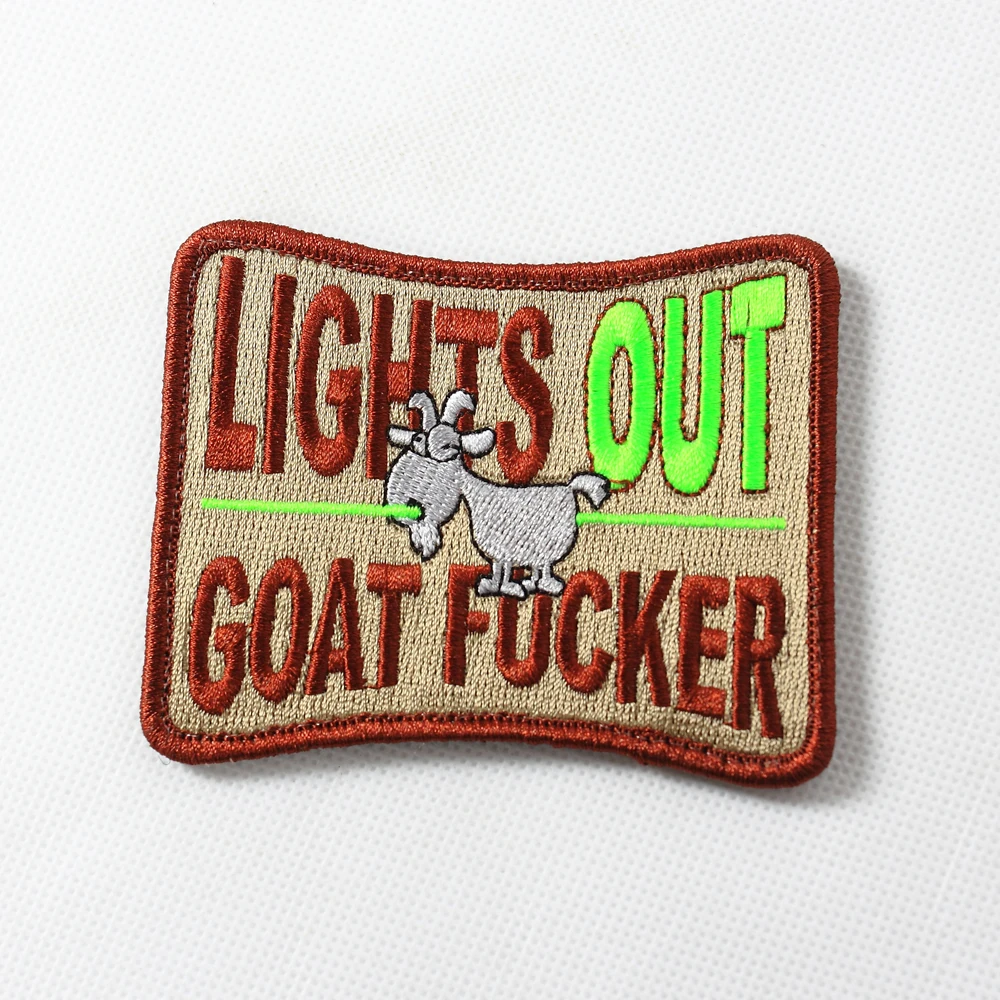 TSNK Military Enthusiasts Embroidery Patch Tactical Boost Morale Badge"Light Out Goat /DEVGRU/PJ" Armlet
TSNK Military Enthusiasts Embroidery Patch Tactical Boost Morale Badge"Light Out Goat /DEVGRU/PJ" Armlet