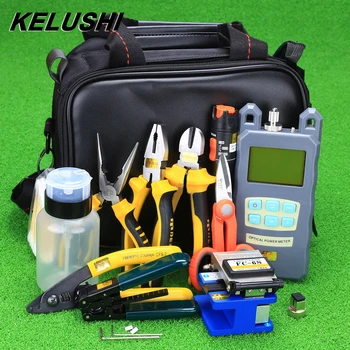 KELUSHI 23pcs Fiber Optic Cold Connection Tool Kit with FC-6S Cleaver Optical Power Meter 10mW Visual Fault Locator Stripper
KELUSHI 23pcs Fiber Optic Cold Connection Tool Kit with FC-6S Cleaver Optical Power Meter 10mW Visual Fault Locator Stripper