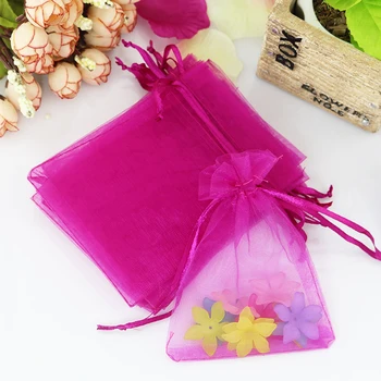 Deep Pink Organza Jewelry Bags Wedding Favors Tulle Bags Cheap Wedding Bags Can Customized Logo Printing 15x20cm 500pcs/lot
Deep Pink Organza Jewelry Bags Wedding Favors Tulle Bags Cheap Wedding Bags Can Customized Logo Printing 15x20cm 500pcs/lot