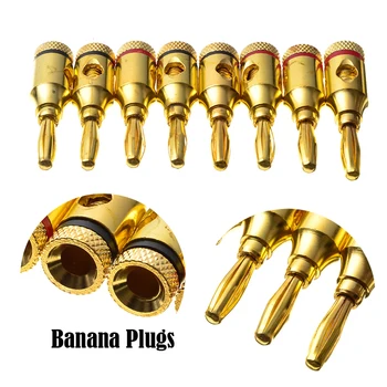 20PCS 5mm Gold Plated Red/Black Ring Musical Speaker Banana Plugs Wire Connectors Adapter Audio Cable With PE Bag
20PCS 5mm Gold Plated Red/Black Ring Musical Speaker Banana Plugs Wire Connectors Adapter Audio Cable With PE Bag