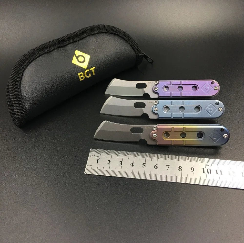 BGT Titanium Pocket Folding Knife Tactical Camping Hunting Key Chains Utility Knives S35VN Blade Bearing EDC Multi Combat Tools
BGT Titanium Pocket Folding Knife Tactical Camping Hunting Key Chains Utility Knives S35VN Blade Bearing EDC Multi Combat Tools