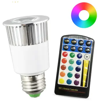 Dimmable Stage Light IR Remote Control rgb Bulb LED Spotlight 7W 28key colorful 85-265V E27 16 Color Magic holiday
Dimmable Stage Light IR Remote Control rgb Bulb LED Spotlight 7W 28key colorful 85-265V E27 16 Color Magic holiday