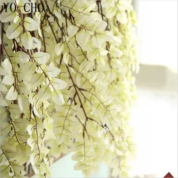 YO CHO Rattan Strip Wisteria Branches Plastic Vine Flower Artificial Simulation Decoration Orchid Leaves Home Wedding Fleurs
YO CHO Rattan Strip Wisteria Branches Plastic Vine Flower Artificial Simulation Decoration Orchid Leaves Home Wedding Fleurs