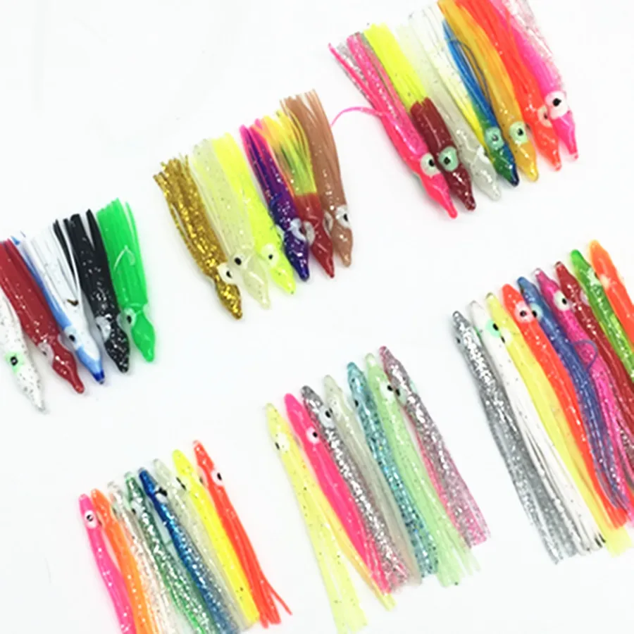 20Pcs*4cm/5cm/6cm/7cm Luminous Needle-shaped Squid Skirts Soft Octopus Baits Lures Tackle Craft for Jigging
20Pcs*4cm/5cm/6cm/7cm Luminous Needle-shaped Squid Skirts Soft Octopus Baits Lures Tackle Craft for Jigging