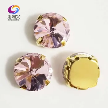 Pink round shape golden bottom AAA Glass Crystal sew on claw rhinestones with holes,Diy Clothing accessories SWRG09
Pink round shape golden bottom AAA Glass Crystal sew on claw rhinestones with holes,Diy Clothing accessories SWRG09