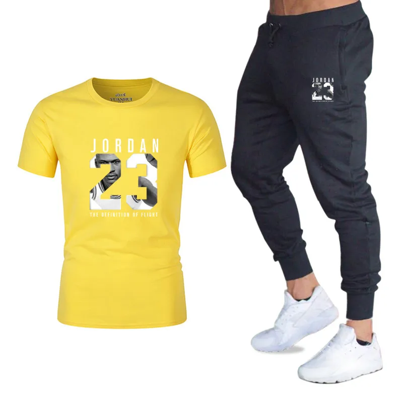 New running T-shirt+Pants Men's Sets Jordan 23 Print Men Brand Clothing Two piece suit Men Sportswear Tracksuit Gyms Jogger Sets
New running T-shirt+Pants Men's Sets Jordan 23 Print Men Brand Clothing Two piece suit Men Sportswear Tracksuit Gyms Jogger Sets